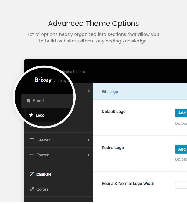 Brixey Theme Options