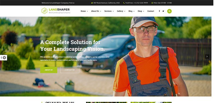 The Landshaper - Gardening, Lawn & Landscaping WordPress Theme