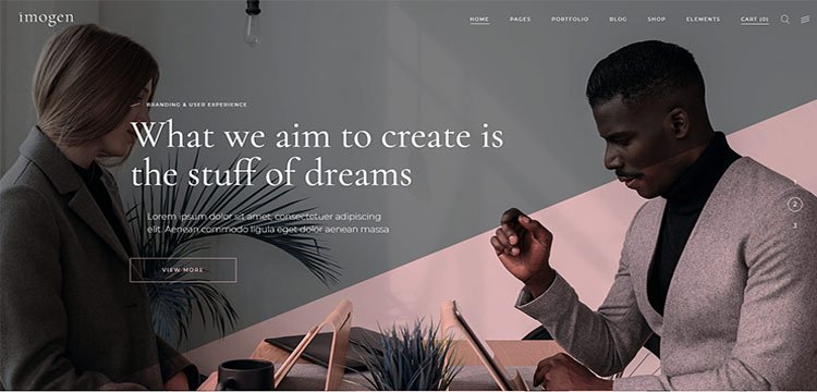 Imogen - Theme for Designers and Creative Businesses