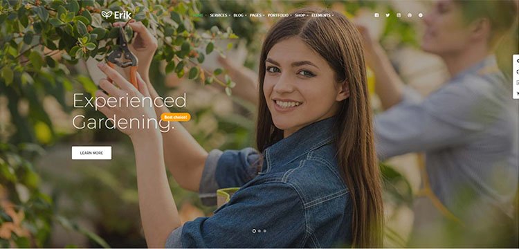 Erik - Refined WordPress Theme for Gardening & Landscaping