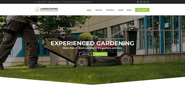 Landscaping WordPress Theme - Landscaping WP