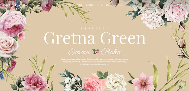 Gretna Green - Theme for Wedding Planners and Celebrations