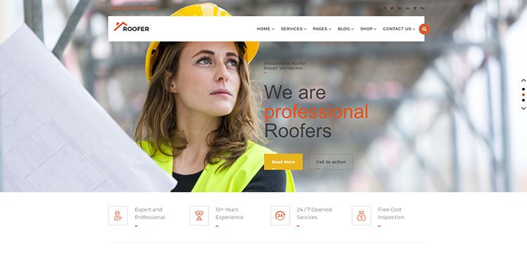 Chhapru - Roofing Service and Construction WordPress Theme