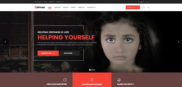 Orphan - Charity WordPress Theme