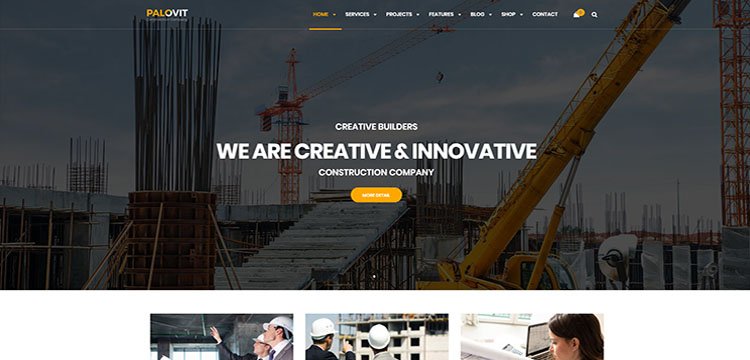 Palovit - Construction, Building Business WordPress Theme