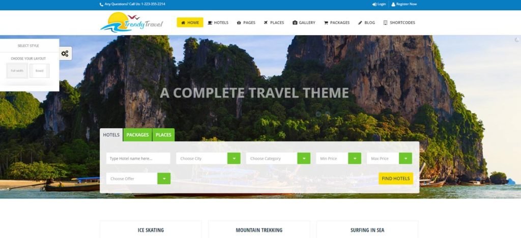 Tourism WordPress Themes