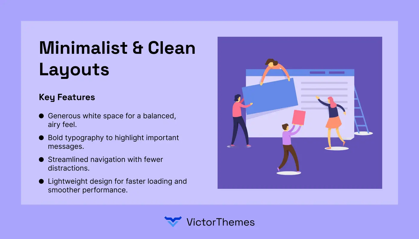 Minimalist & Clean Layouts