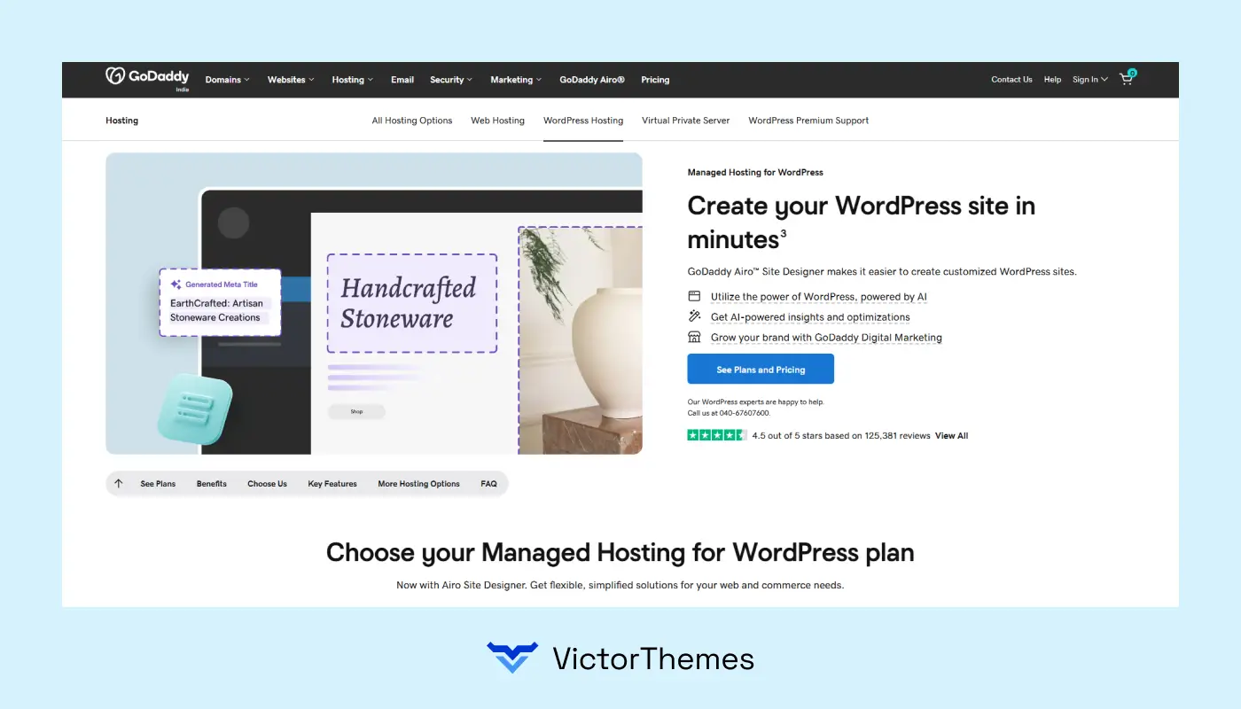 GoDaddy WordPress Hosting Provider