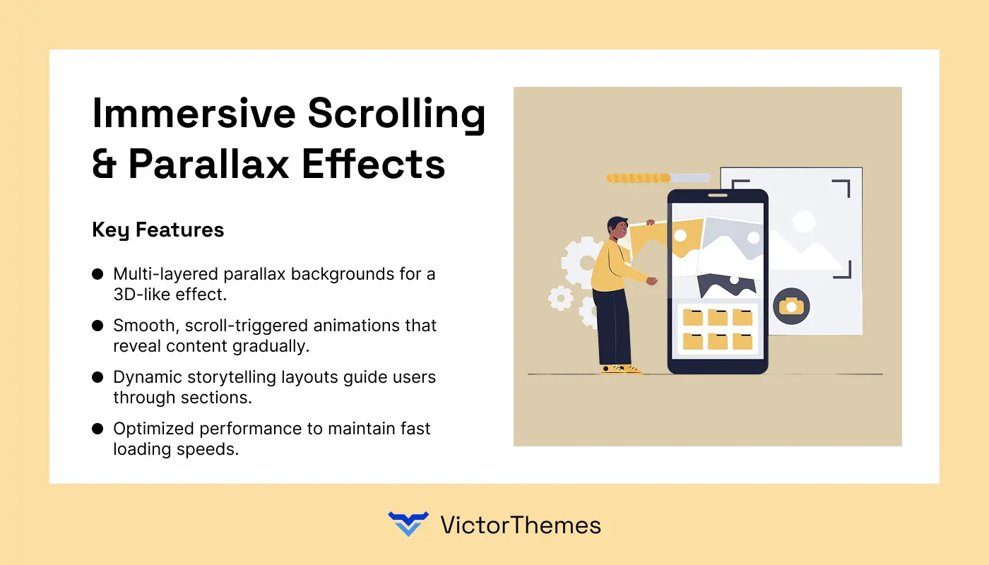 Immersive Scrolling & Parallax Effects